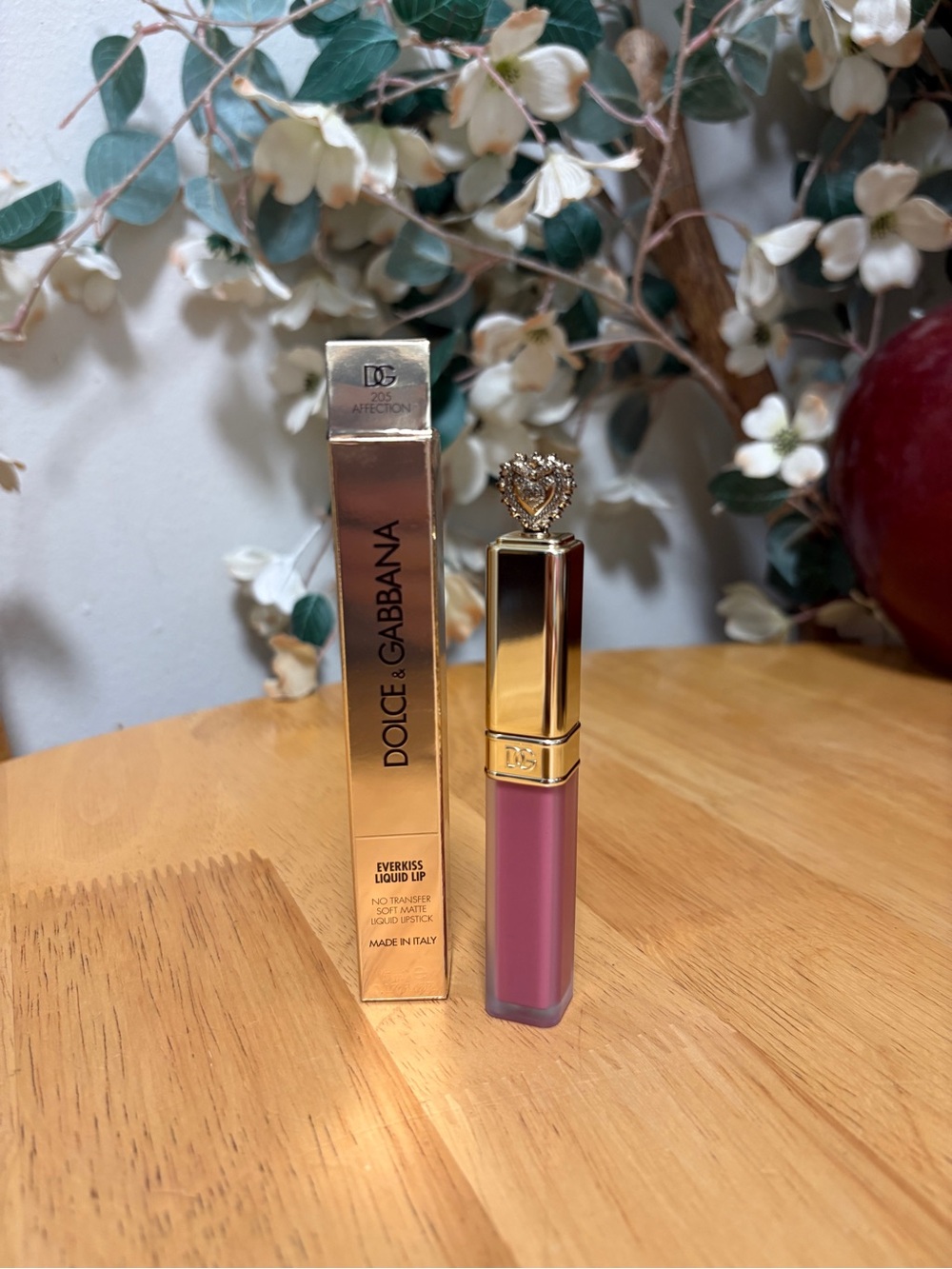Dolce & Gabbana Everkiss Liquid Lipstick In 205 AFFECTION, Full Sz 0.17oz, BNIB